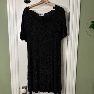 Vintage 90s glitter sparkly stretchy dress